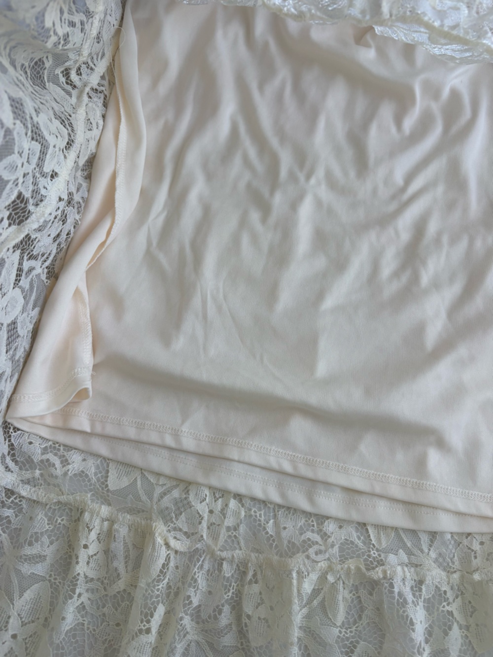 Ivory Lace Maxi Skirt - Picture 5 of 6